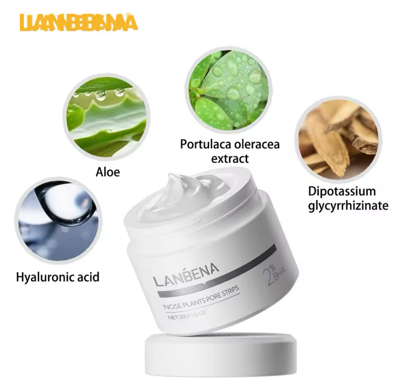 LANBENA nouveau Style dissolvant de points noirs masque nasal bande de pores masque noir Peeling noir nettoyage en profondeur soins de la peau beauté santé